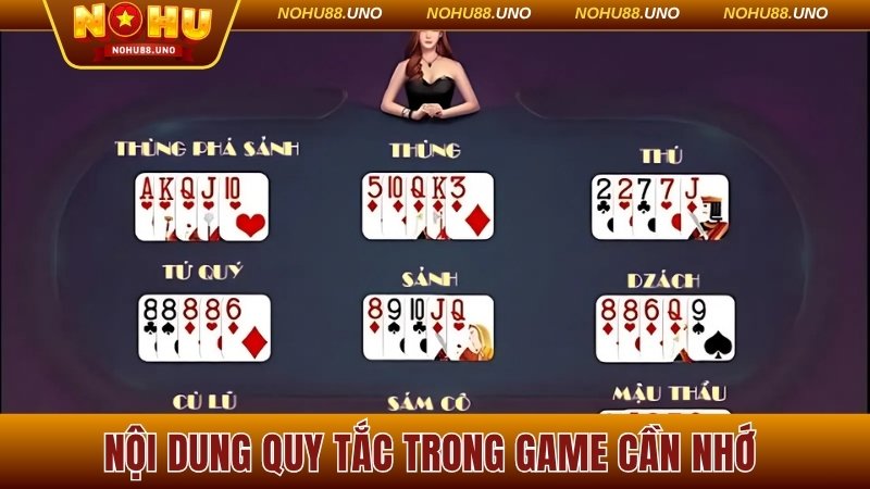 Nội dung quy tắc trong game cần nhớ 